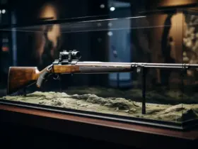 espingarda 36 em vitrine