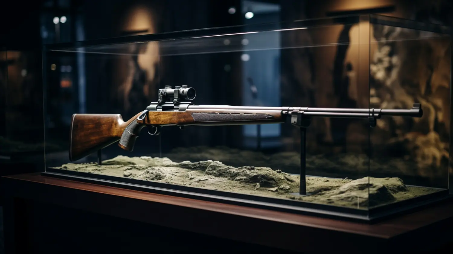 espingarda 36 em vitrine